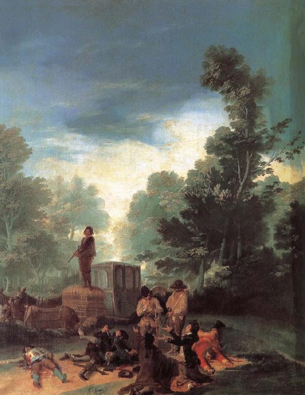 Francisco Goya Highwaymen Attacking a Coach China oil painting art